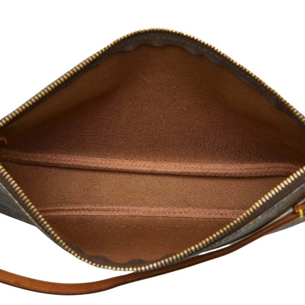 LOUIS VUITTON Brown Monogram Leather Pochette Mini Bag - Picture 6 of 8